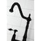 Kingston Brass KS1270TALBS Tudor Bridge Kitchen Faucet W/ Brass Sprayer, Matte Black KS1270TALBS - alternate 3